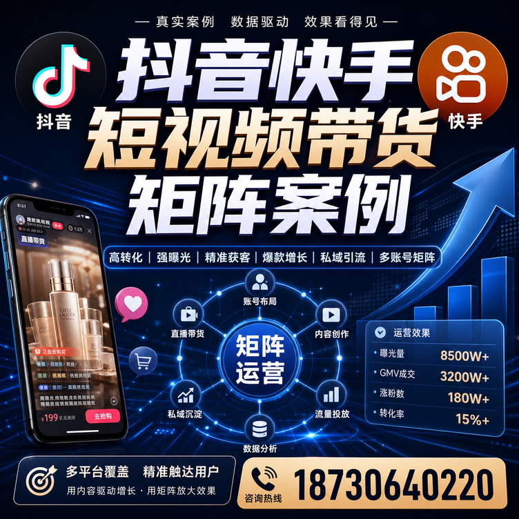 衢州短视频带货团队多平台矩阵自动分发案例